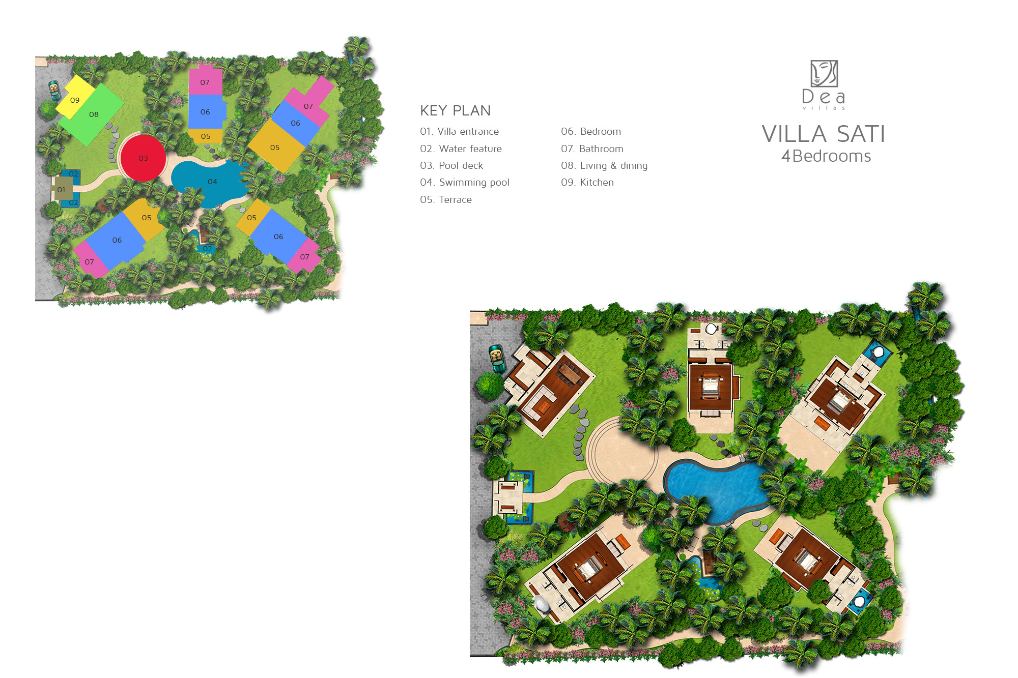 Dea Villas - Villa Sati Floorplan